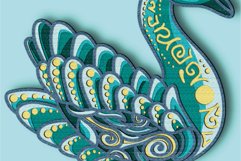 Swan multilayer 3D SVG/ Swan 3D cut Product Image 7