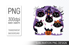 Cute Halloween Boo, Halloween Sublimation Clipart PNG Product Image 1