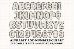 Summer Colors Alphabet clipart, summer colors letters doodle Product Image 4