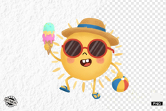 Cute Summer Sun Clipart Product Image 1