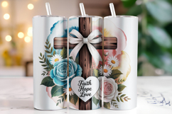 Faith Hope Love Tumbler Wrap | Sublimation | Tumblers Product Image 1