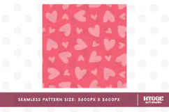 St Valentine's Day Hearts Cupid Love Seamless Pattern PNG Product Image 2