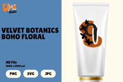 Velvet Botanics Boho Floral Monogram Product Image 1