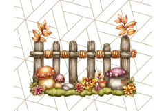 Fall Fairy House Clipart PNG, Autumn Homes and Decor Product Image 2