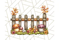 Fall Fairy House Clipart PNG, Autumn Homes and Decor Product Image 2