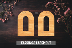 Summer Style Laser Cut Earrings SVG File Product Image 1