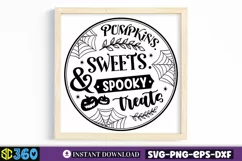 Pumpkins. sweets. & spooky treats SVG, Christmas SVG Product Image 3