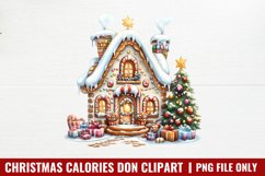 Christmas calories don Clipart PNG Product Image 1