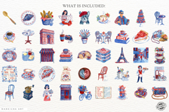 Summer Café Moments Parisian Clipart Product Image 4