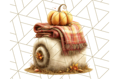 Autumn Circus Clipart Carnival Tent Fall PNG, Vintage Circus Product Image 2