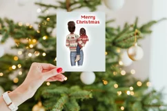 Christmas mom baby clipart, xMas clip art, Christmas PNG Product Image 4