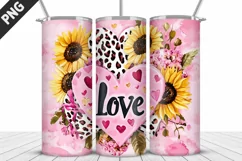 Lovely Hearts Tumbler Design | Valentine's Day Tumbler Wrap Product Image 3