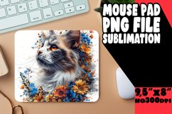 Joyful Cat Lover Mousepad Design PNG Product Image 1