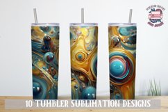 3D Tumbler wrap bundle Liquid 3D Gold Abstract Galaxy Product Image 6