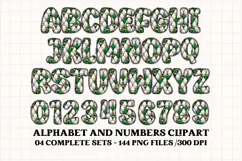 Christmas Alphabet png clipart, christmas letters doodle Product Image 4