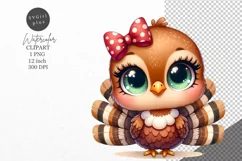 Autumn clipart, Turkey clipart, Thanksgiving clipart Product Image 1