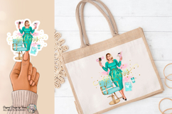 Boss Lady Hairstylist PNG Salon Owner Sublimation Design Product Image 4