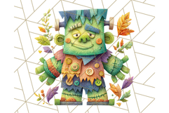 Kawaii Halloween Clipart Cute Kids and Candy Elements Png Product Image 2
