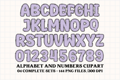 Easter Day Alphabet png clipart, easter day letters doodle Product Image 4