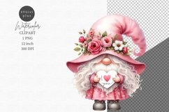 Valentines day, Funny gnome clipart Product Image 1