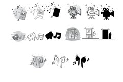 Music Icon Set 2 Procreate Brush Stamps, 105 Music Icons Product Image 10