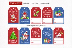 10 Christmas Holidays Gift Tags | Printable DIY Labels PNG Product Image 3