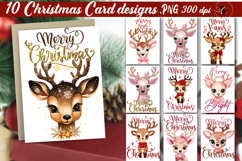Christmas Card Bundle | Cute animals Merry Christmas card Product Image 13