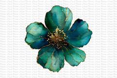 23 Dark and Gold Flowers PNG Product Image 10