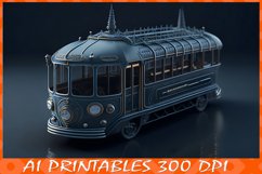 VICTORIAN STYLE TRAMS - Pack of 15 Printable images AI Product Image 10