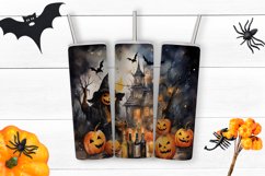 Halloween tumbler wrap sublimation | 20 oz skinny tumbler Product Image 1