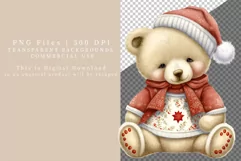 Victoria clipart, Teddy bear clipart, Christmas clipart Product Image 3