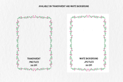 Floral Border Clipart Bundle 10 Hand Drawn Botanical Frames, Product Image 3