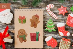 Christmas watercolor clipart kawaii clipart Merry christmas Product Image 10