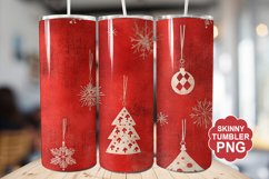 Christmas Red Tumbler | Christmas Tumbler Wrap Product Image 1