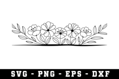 Wildflowers Svg Design | Svg Files for Cricut Product Image 1