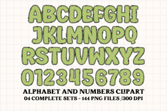 Easter Day Alphabet png clipart, easter day letters doodle Product Image 4