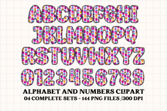 Happy Birthday Alphabet, birthday letters doodle clipart Product Image 4