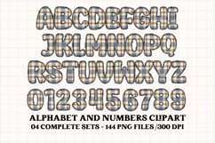 Fall Autumn Alphabet png clipart, fall autumn letters doodle Product Image 4