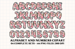 Cottagecore Alphabet png clipart, Floral letters doodle Product Image 4
