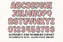Cottagecore Alphabet png clipart, Floral letters doodle Product Image 4