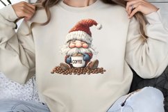 Coffee Lover Gnome Clipart PNG Product Image 1
