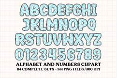 Baby Boy Alphabet PNG Clip Art, baby boy letters doodle Product Image 4