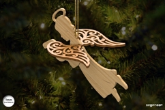 3D Christmas Angels Ornament Bundle | Glowforge | SVG Product Image 10