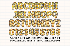 Thanksgiving Alphabet clipart, thanksgiving letters doodle Product Image 4