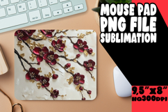 RADIANT MOUSE MAT PNG INSPIRATION, 3D Flower Product Image 1