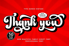 Barbie Vintage - Family Font In 50 Type Product Image 10