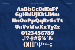 Second Time - Bold and Expanded Display Font Product Image 11