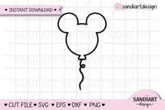Mouse Ears Ballon Icon Clipart, PNG, SVG, EPS, DXF Product Image 1