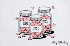 Self love PNG, Funny Valentine Sublimation PNG Product Image 1