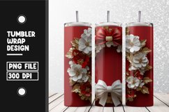 3d flower frame Tumbler Wrap | Sublimation | 20 oz Skinny Product Image 1
